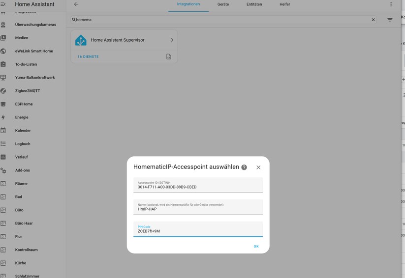  Integration in Home Assistant