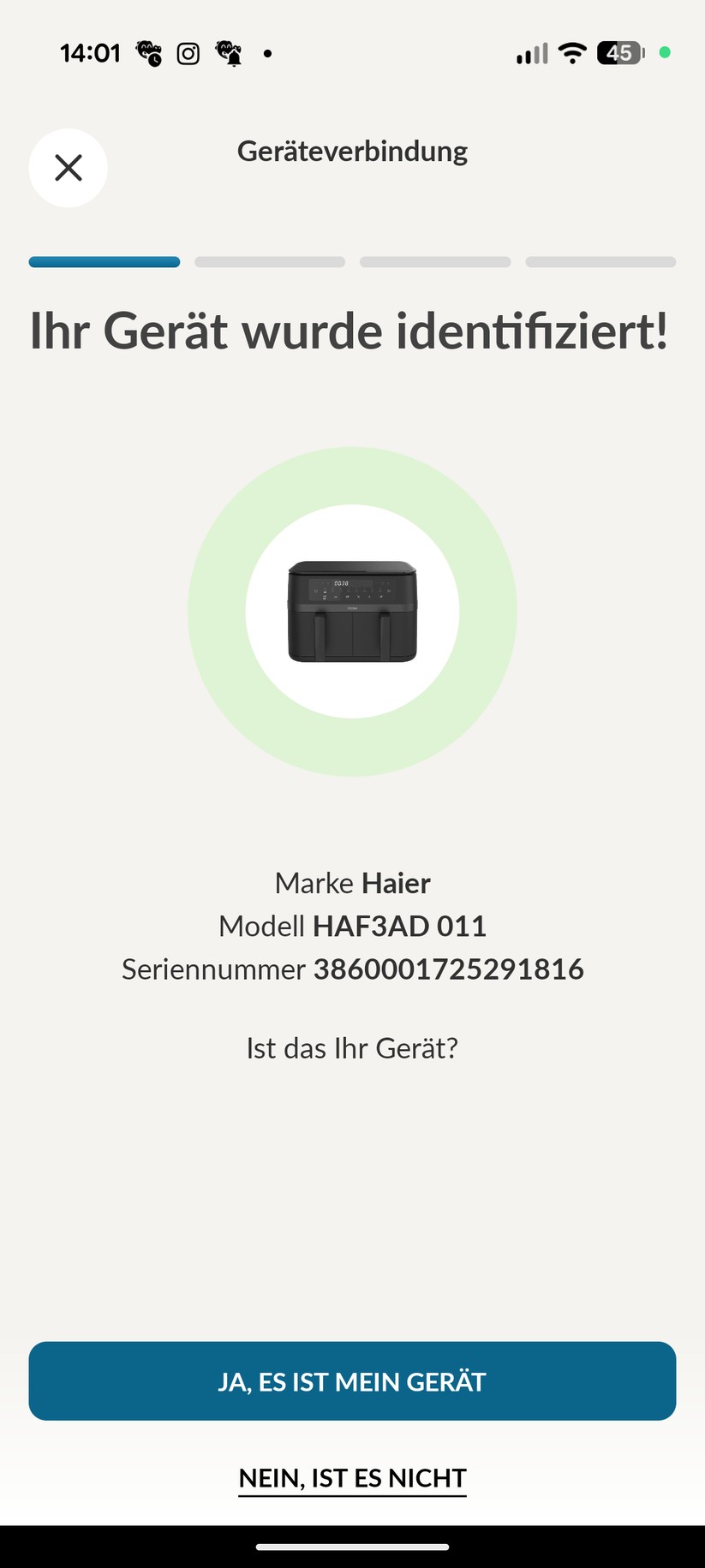 Haier I-Master Series 3 Dual Basket – App