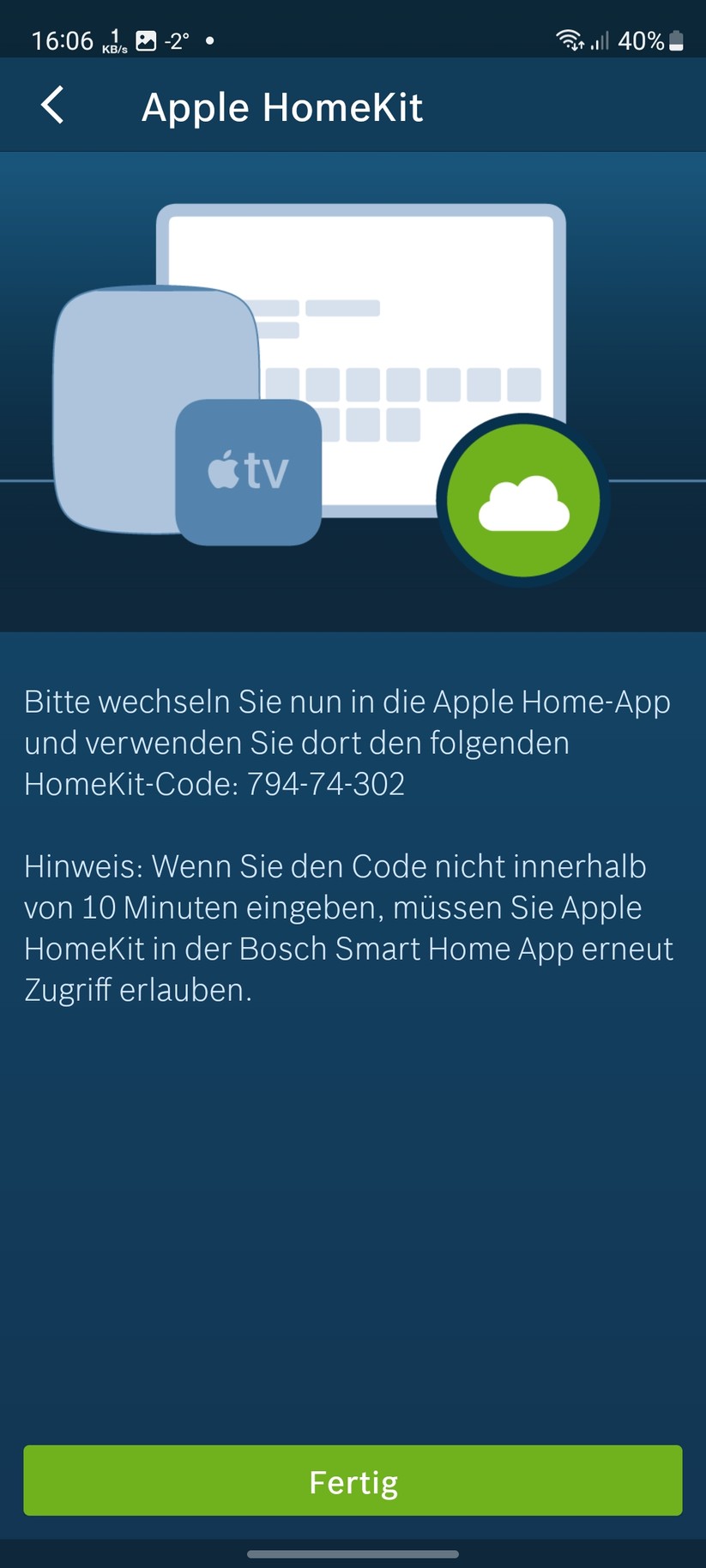 Bosch Heizkörper-Thermostat II: App