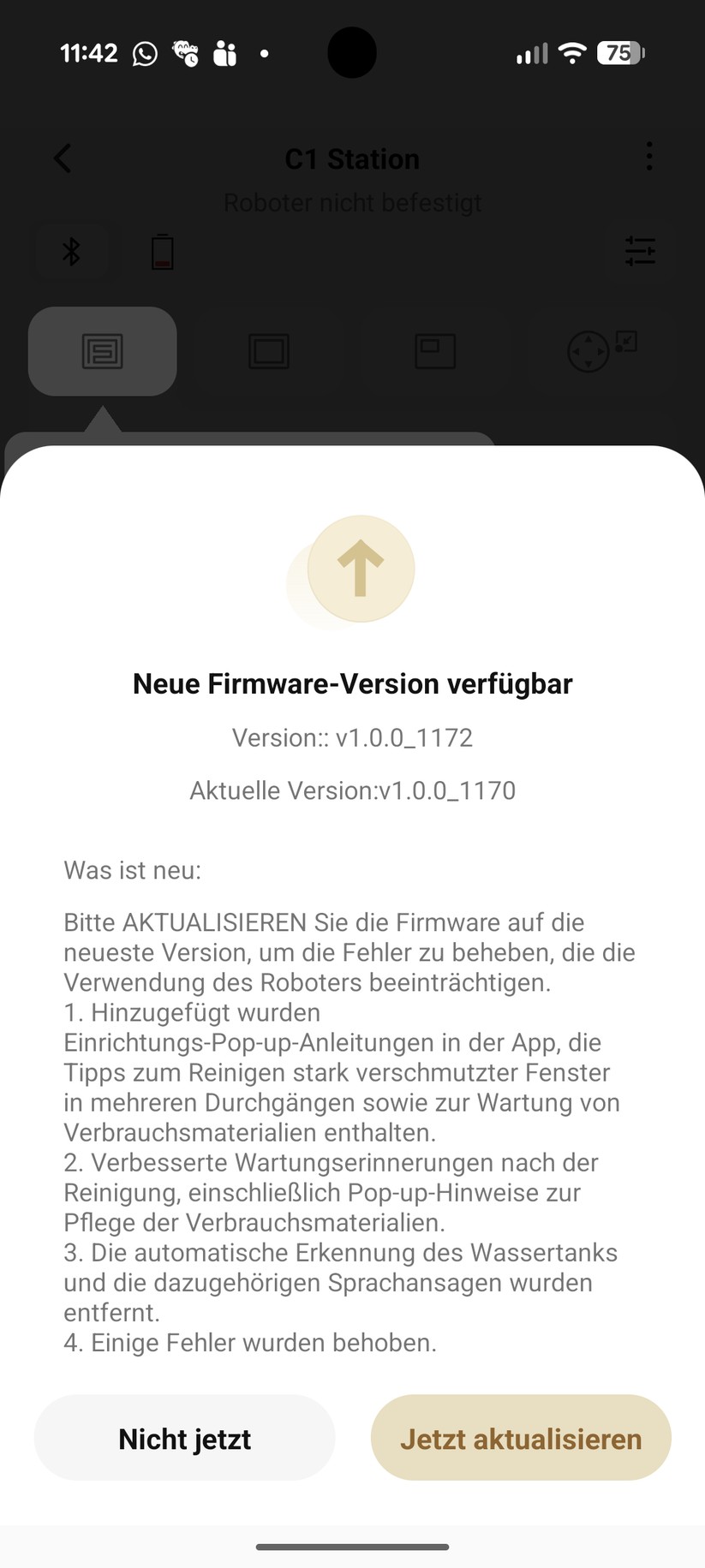 Dreame C1 – App & Einrichtung