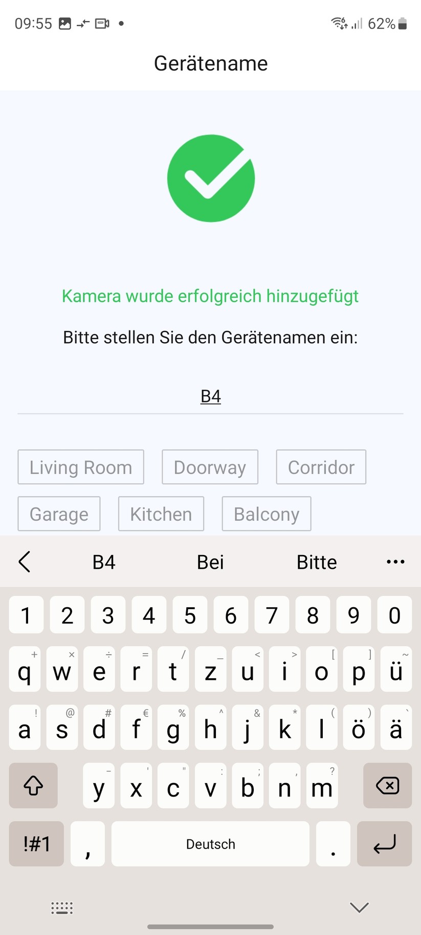 Foscam B4: Inbetriebnahme mit App