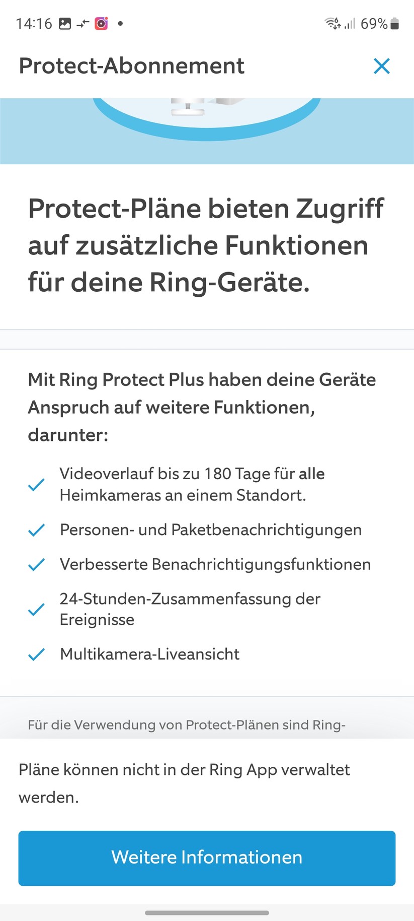 Ring Stick Up Cam Pro Akku: Die Kamera bietet viele Funktionen und Konfigurationsmöglichkeiten.