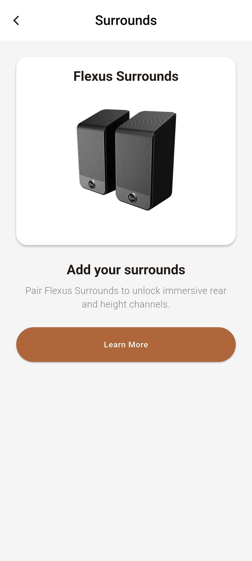Die Bedienung sowie die Dirac Live-Einmessung erfolgen mit der App Klipsch Connect Plus.