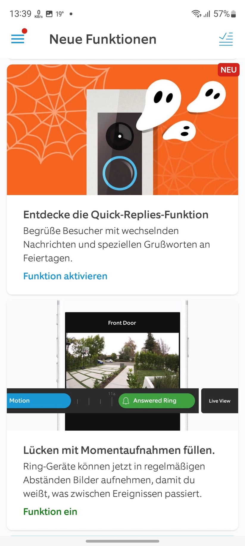 Ring Doorbell 4: Funktionen