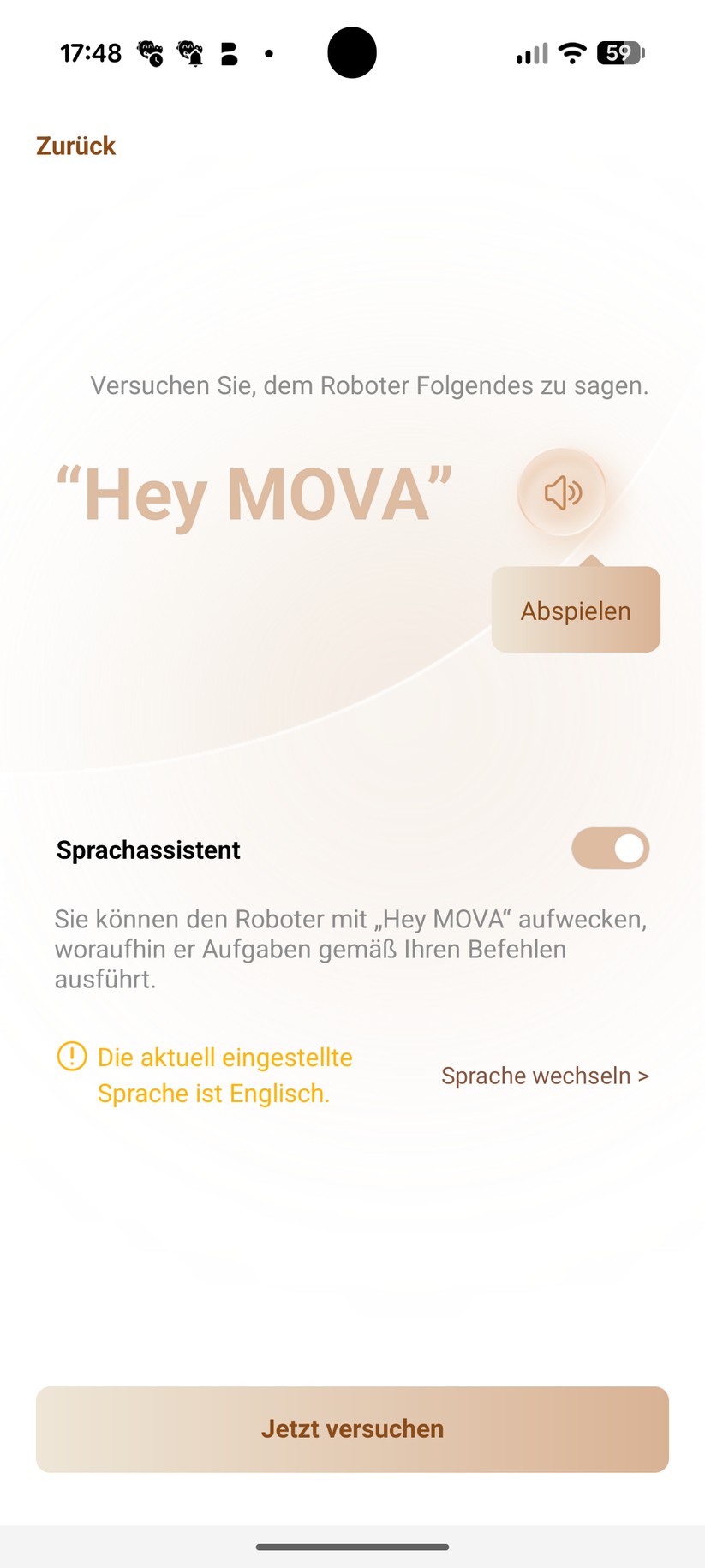 Mova P70 Pro Ultra – App & Einrichtung