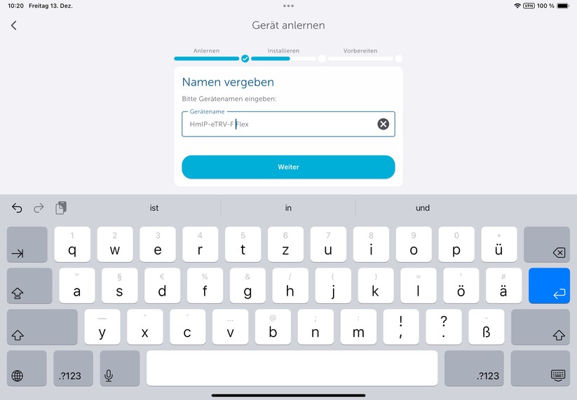  Anlernen des Thermostats