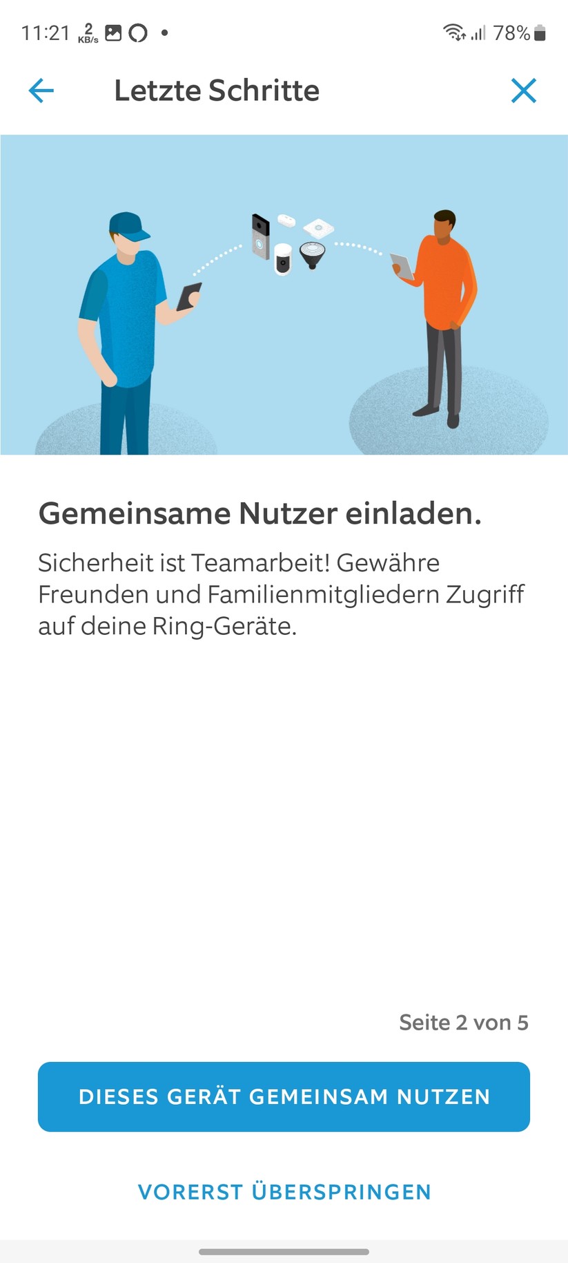 Ring Intercom: Einrichtung