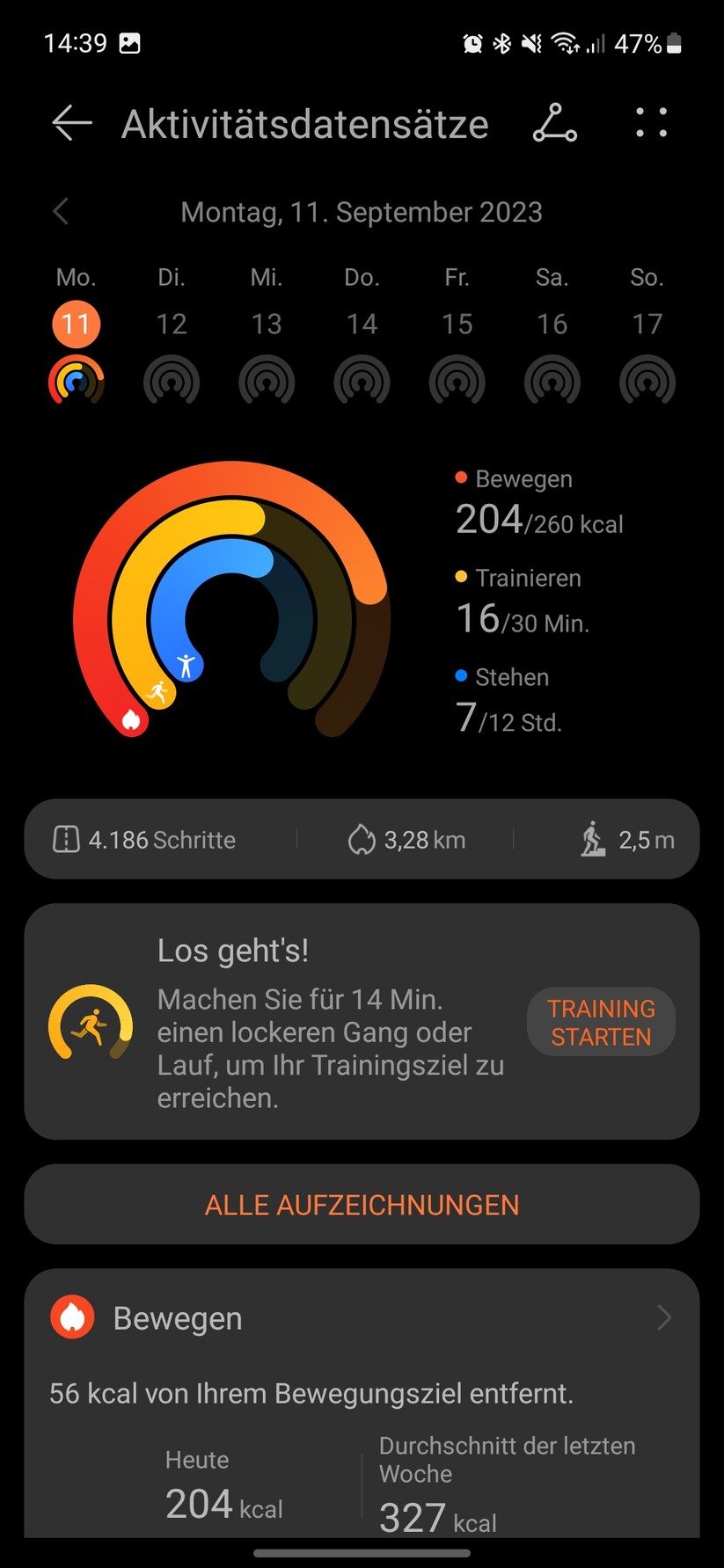 Huawei Watch GT 4 - Health App