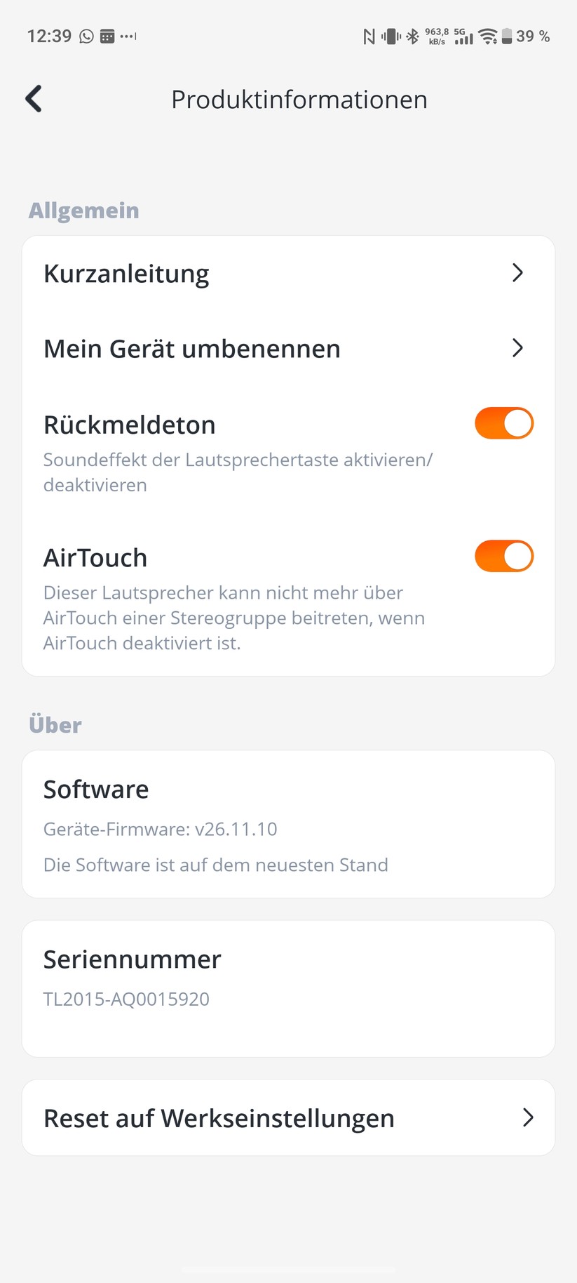 JBL Go 5 Screenshot