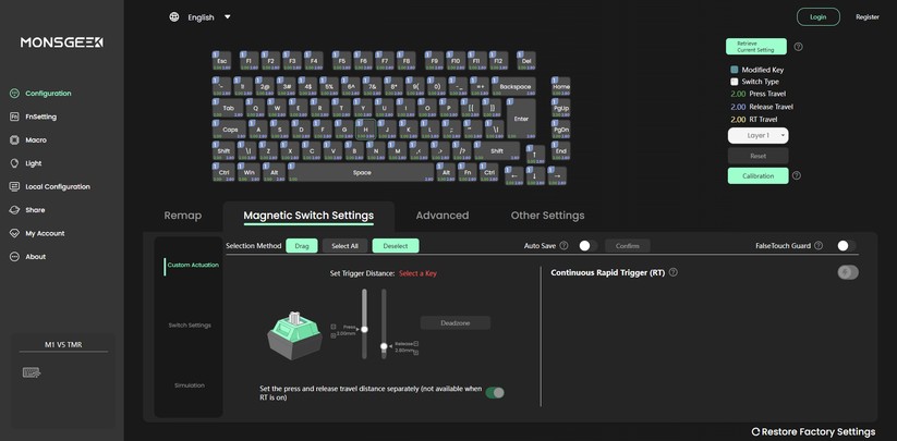 Monsgeek M1 V5 TMR - Bilder App 