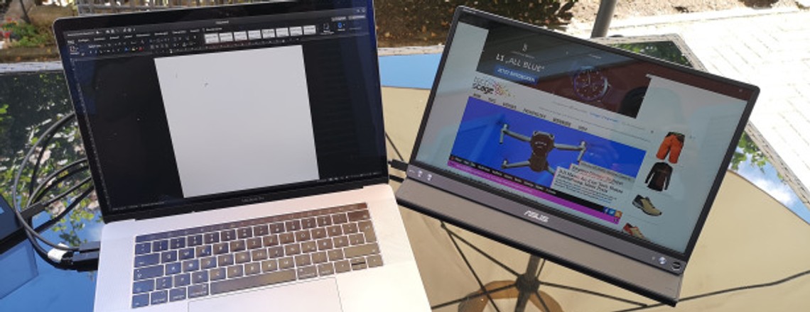Mobiler Monitor mit Akku: Asus Zenscreen Go MB16AP im Test