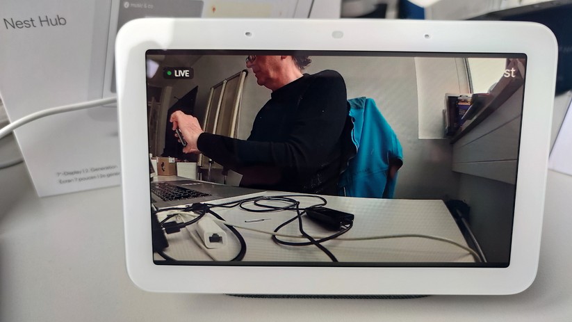 Live-Bilder und Aufzeichnungen der Nest Cam können Anwender auch auf dem Nest Hub ansehen.