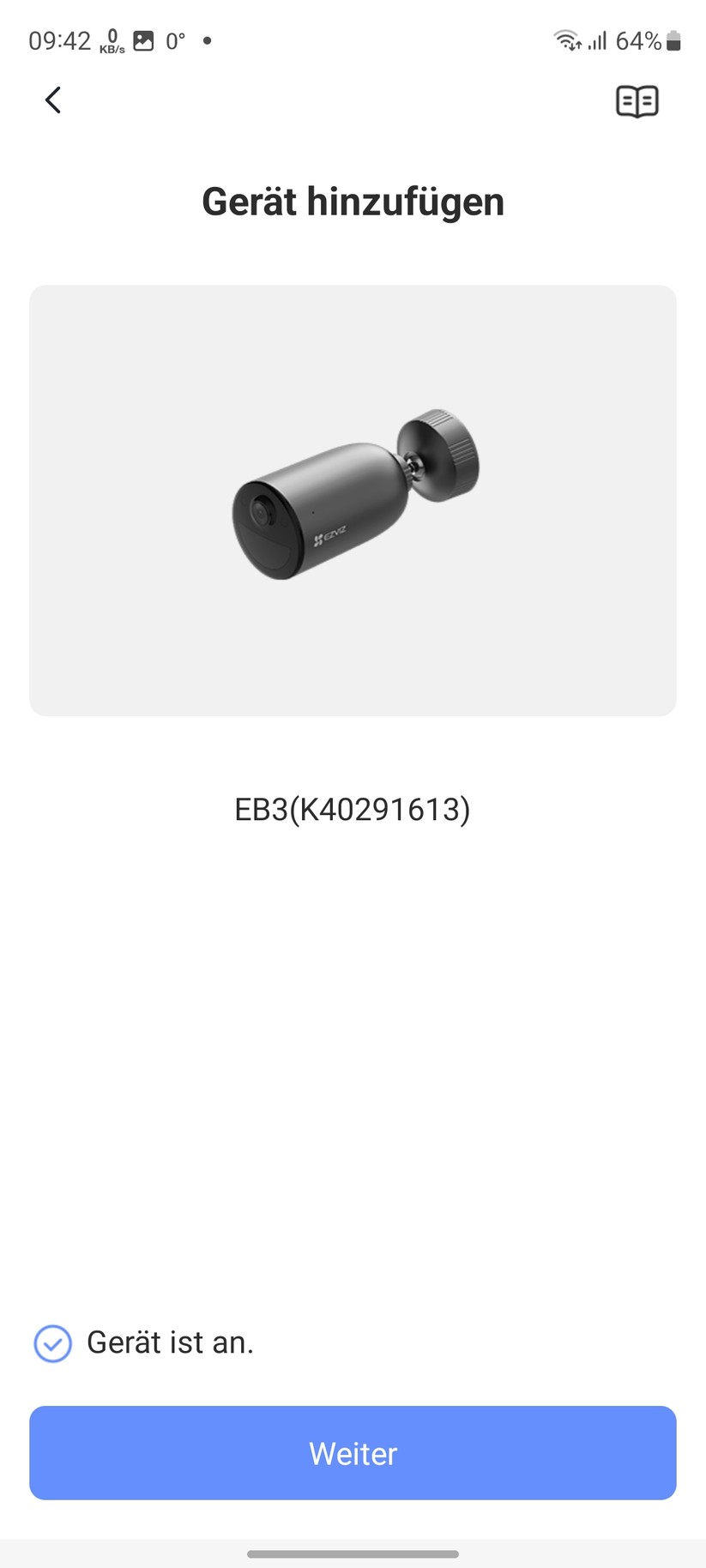 Ezviz EB3: Inbetriebnahme