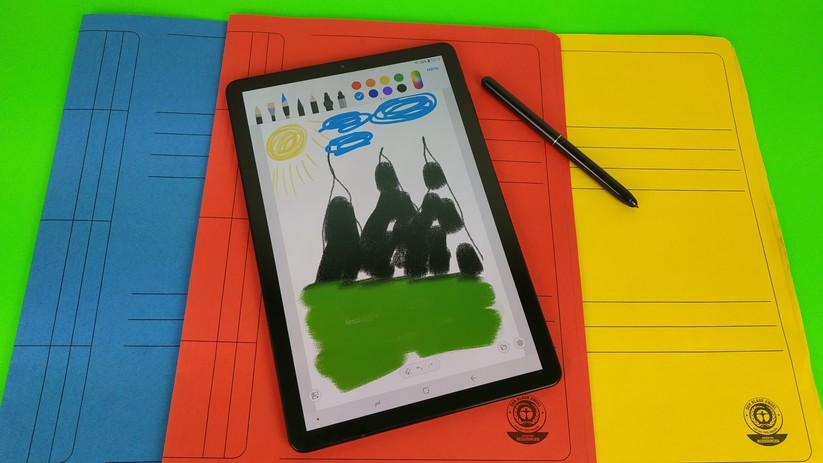 Mit dem S-Pen zu arbeiten macht Spaß, auch wenn wir wahrlich keine Künstler sind.