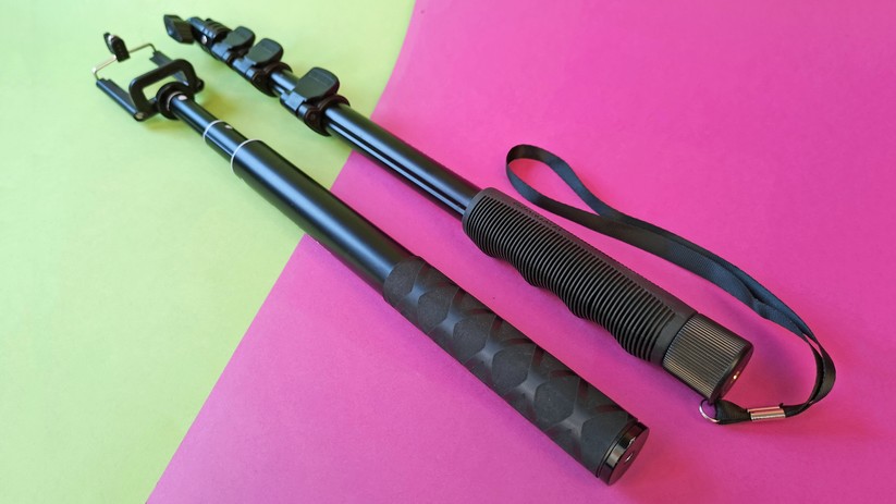 Diese Sticks unterscheiden sich der Form des Griffs und in der Art der Arretierung.