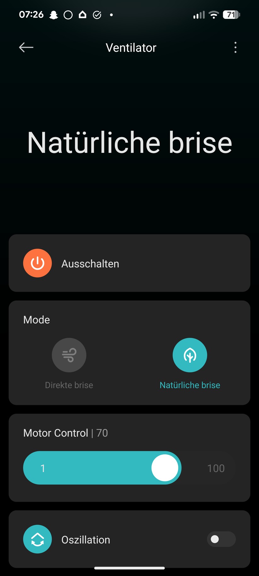 Xiaomi Mi Standing Fan 2 Screenshot