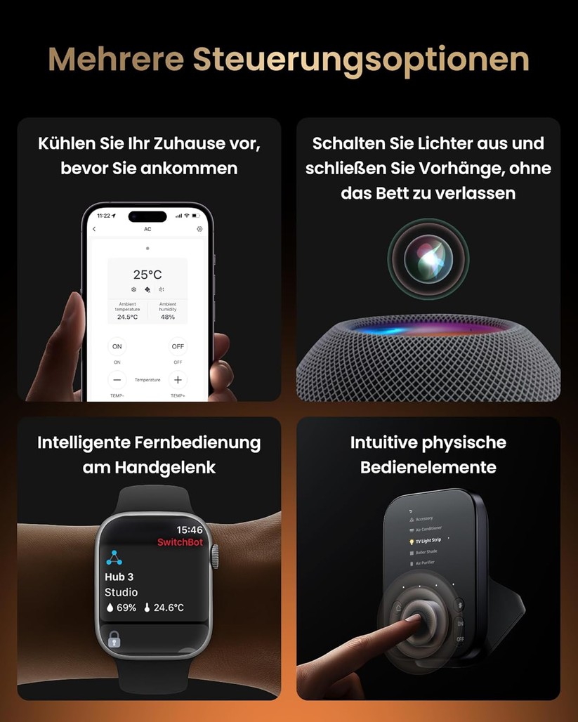Switchbot Hub 3: Produktfotos, Funktionen