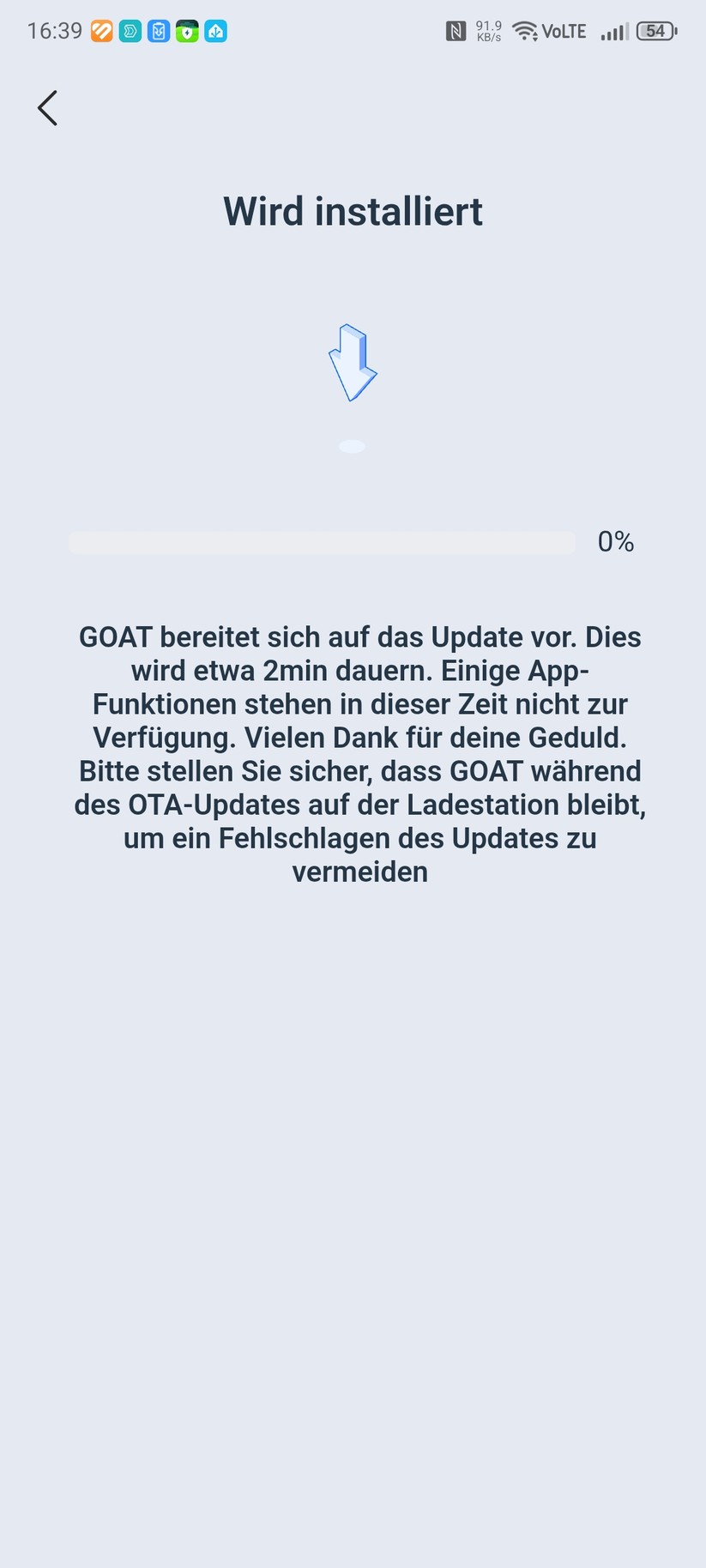 Ecovacs-App: Die Einrichtung des Goat A3000 LiDAR Pro ist schnell abgeschlossen.