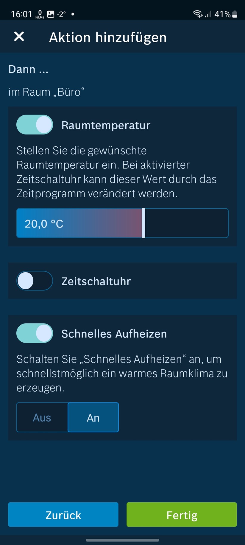 Bosch Heizkörper-Thermostat II: App