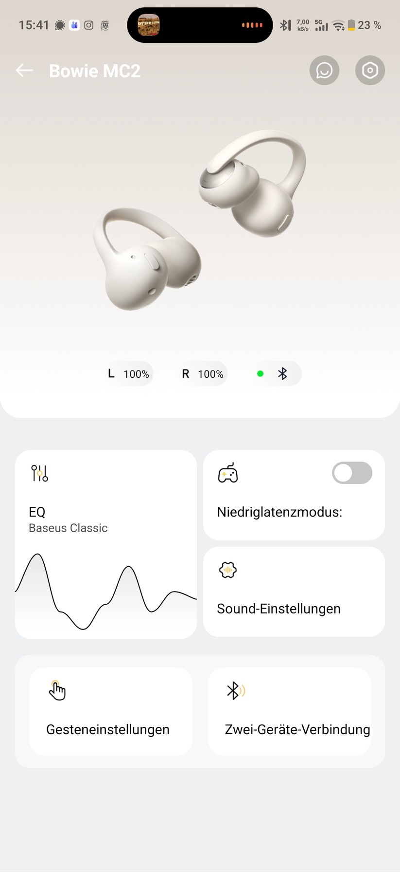 Baseus Bowie MC2 Screenshot