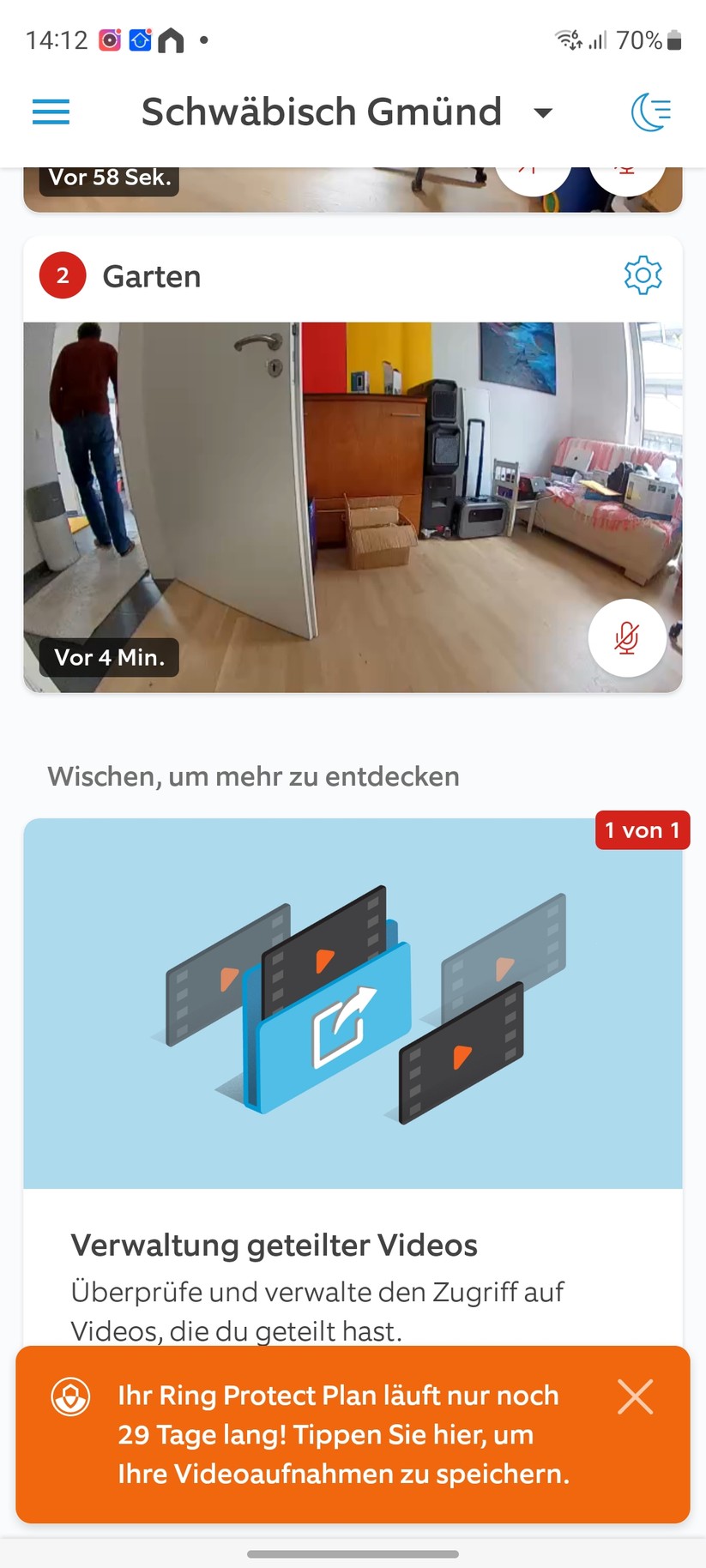 Ring Stick Up Cam Pro Akku: Die Kamera bietet viele Funktionen und Konfigurationsmöglichkeiten.