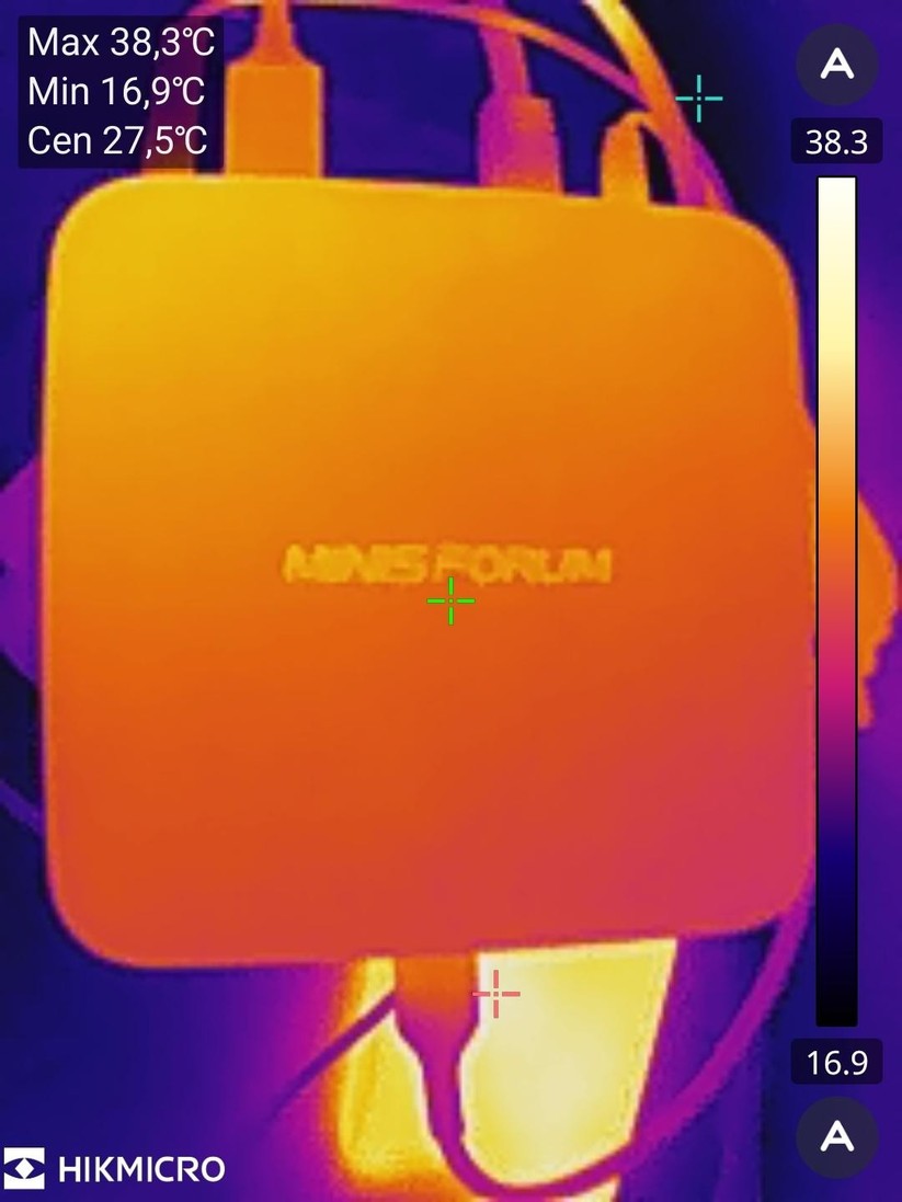 Minisforum M1 Pro: Wärmeverteilung am Gehäuse