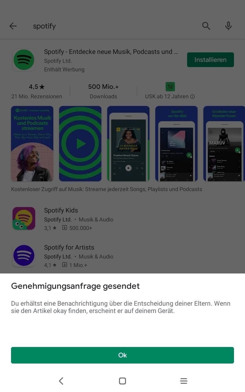 Family Link Einrichtung