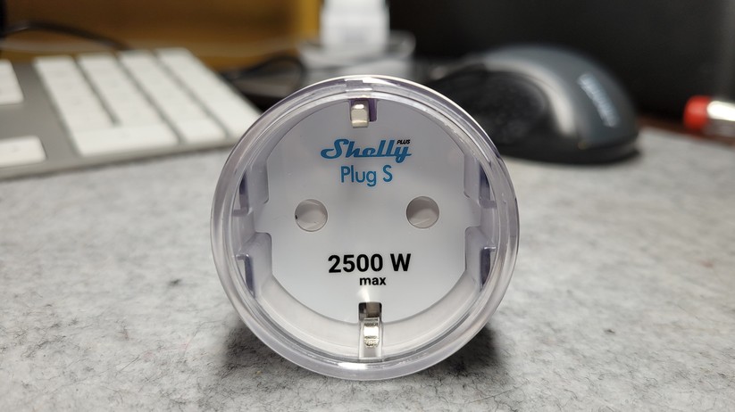 Shelly Plus Plug S: Die maximale Leistungsgrenze liegt wie beim alten Modell bei 2500 Watt.