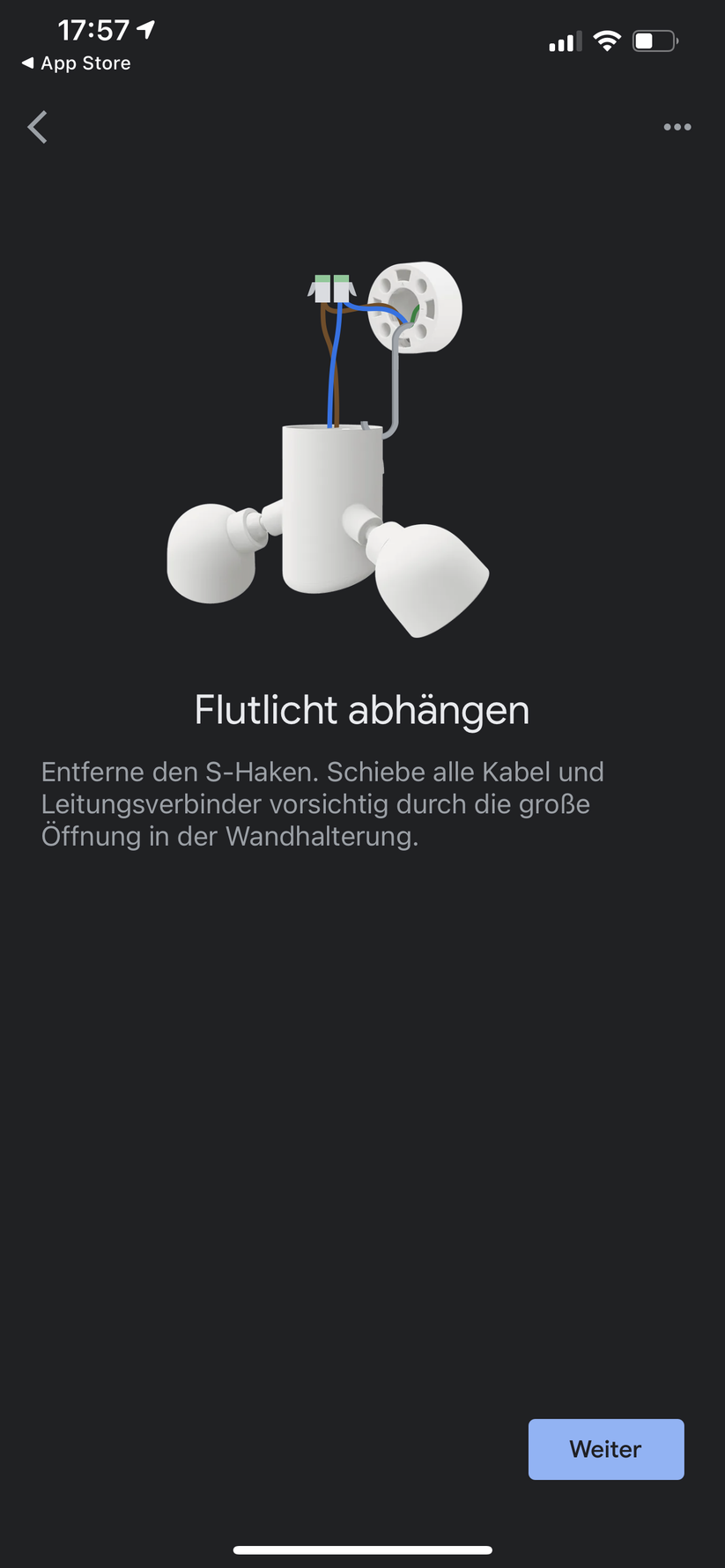 Google Home App für Nest Floodlight 