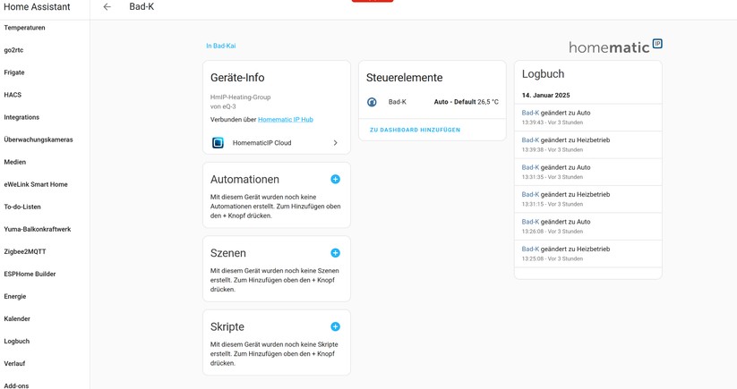  Integration in Home Assistant