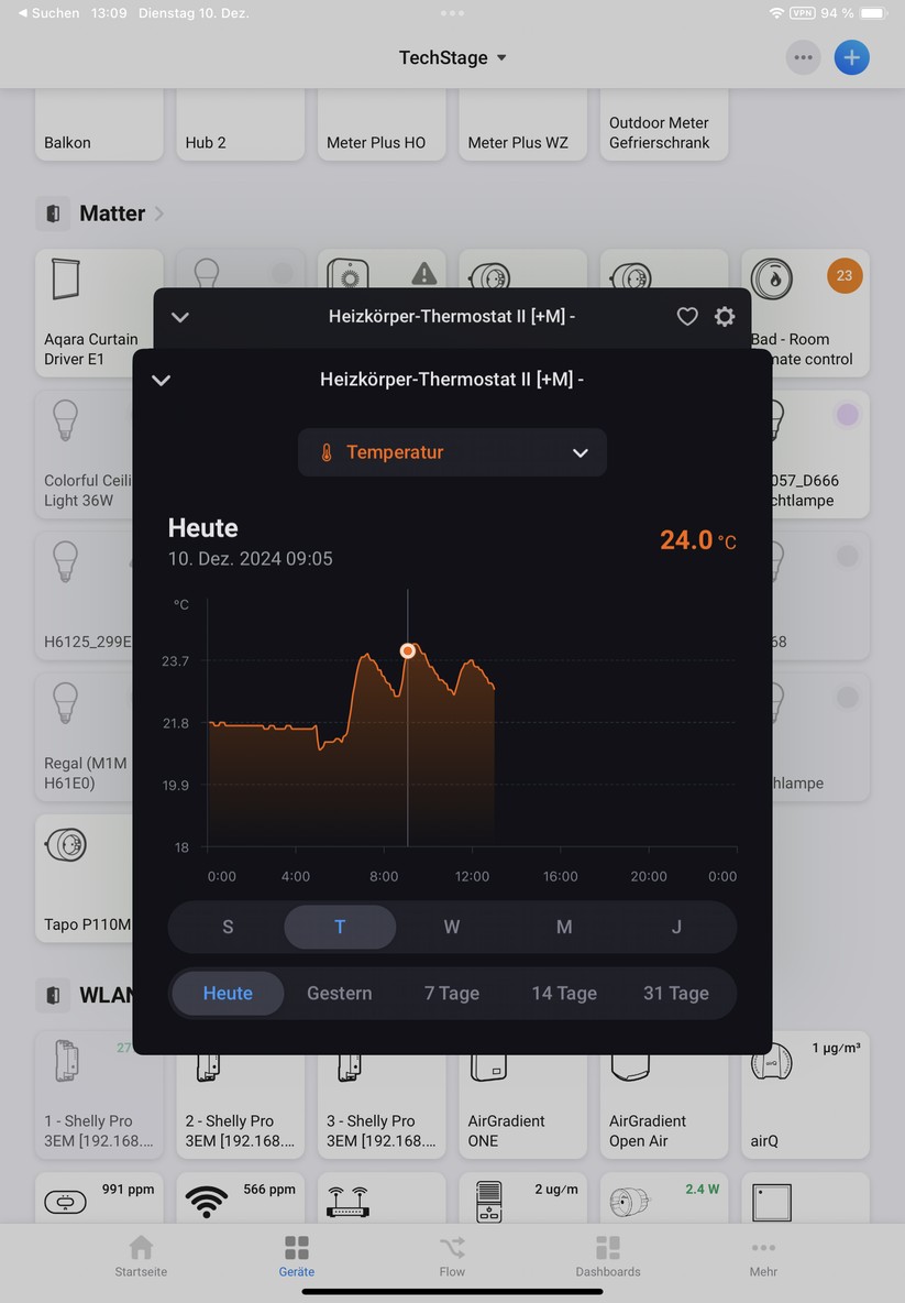 Danke Matter-Support lässt sich das Bosch Heizkörper-Thermostat II +M auch unter Homey Pro einbinden.