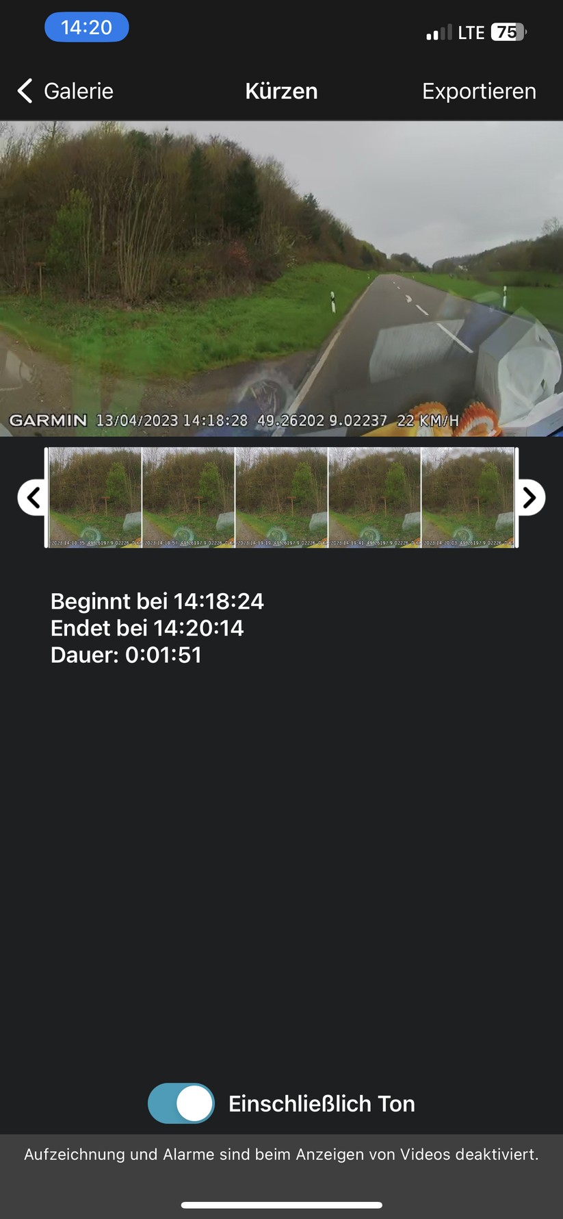 Garmin Dash Cam Live