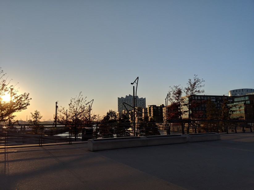 Aufnahme bei Sonnenuntergang