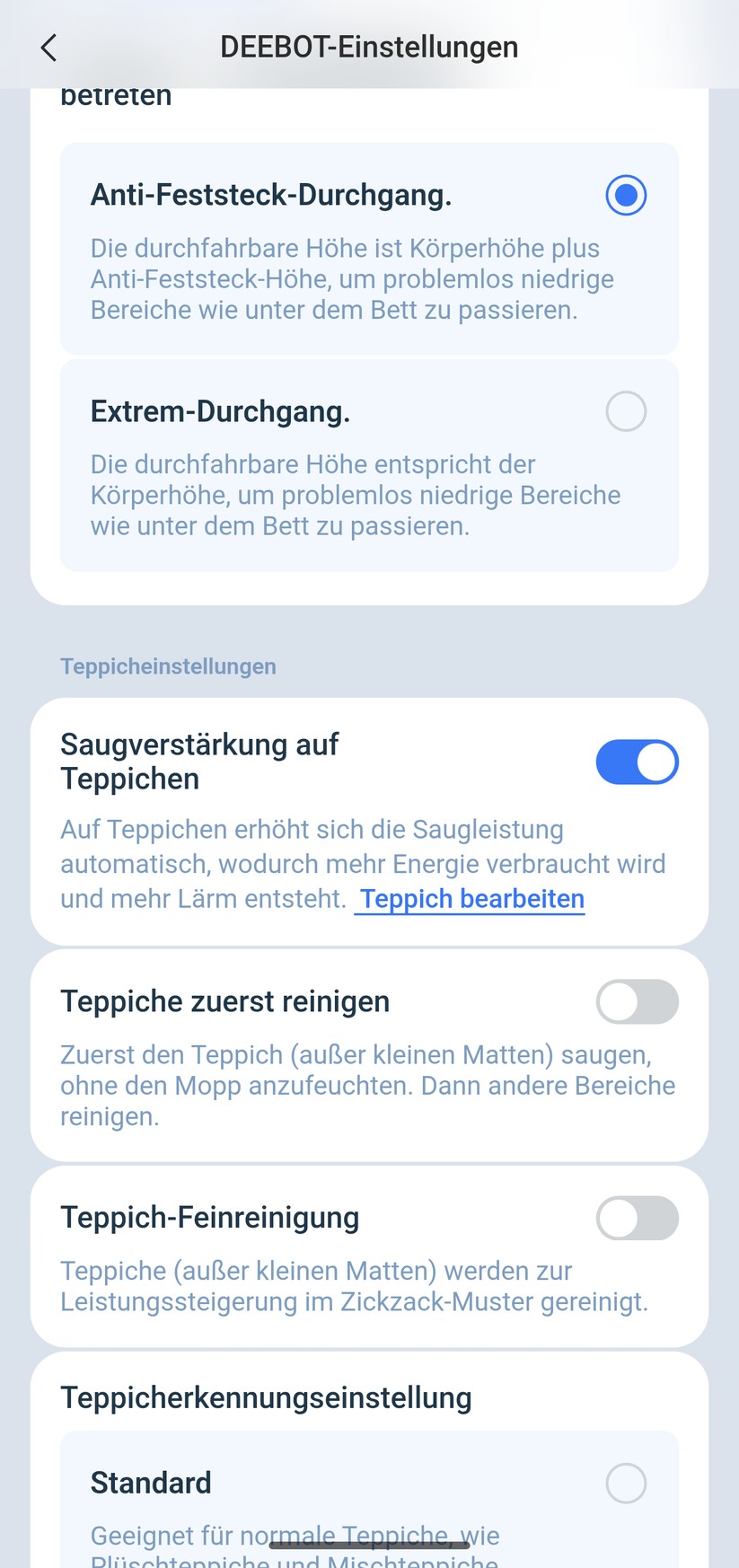 Ecovacs T50 Omni – App & Reinigung