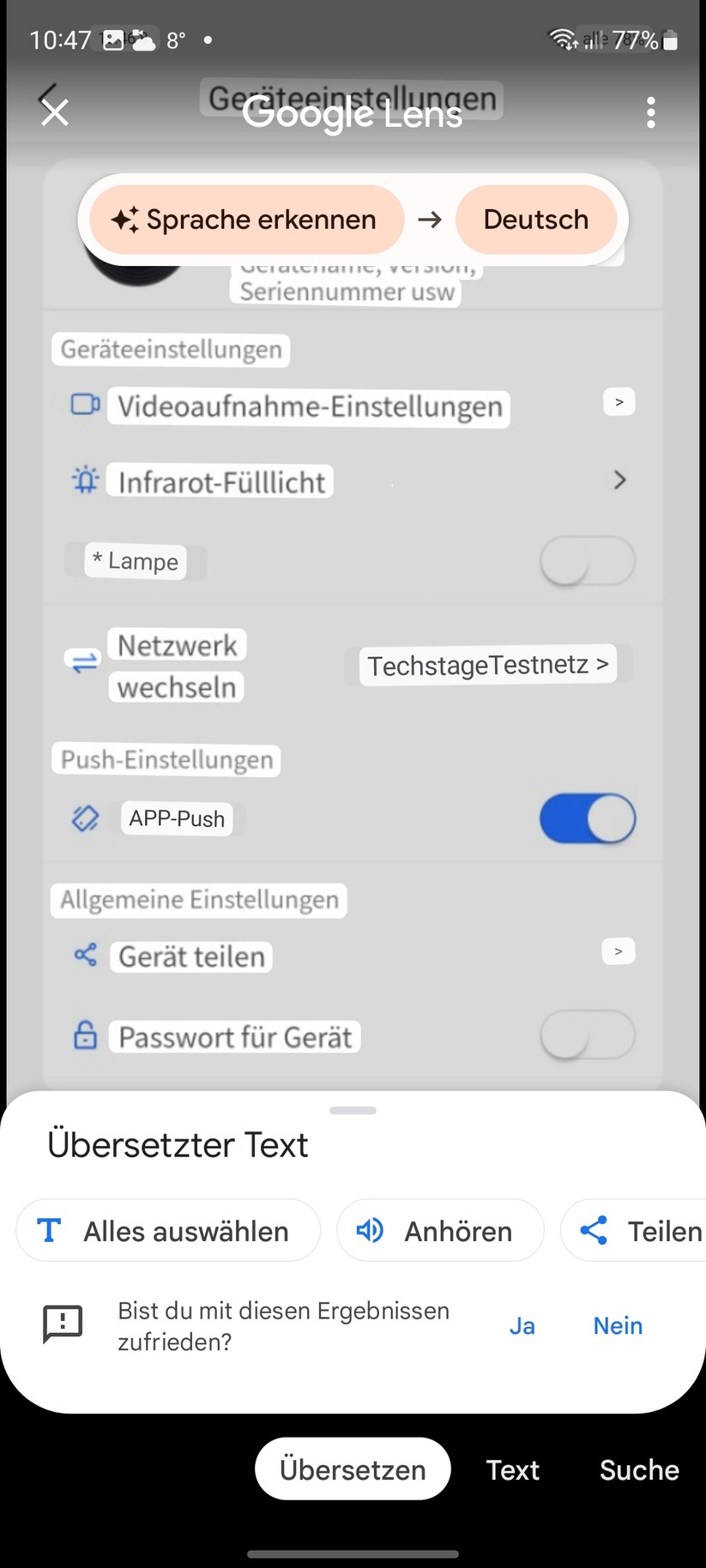 PTZ-Kamera für Lampenfassung E27: App, Nachtsicht, WLAN