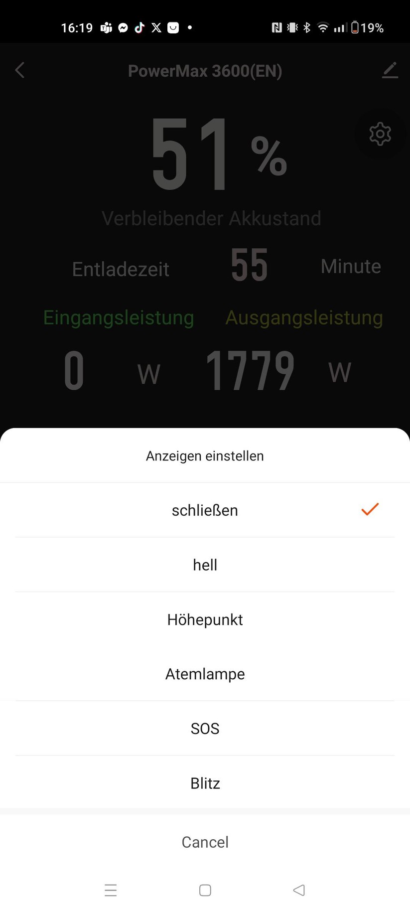 Blackview Oscal Powermax 3600 – Tuya-App