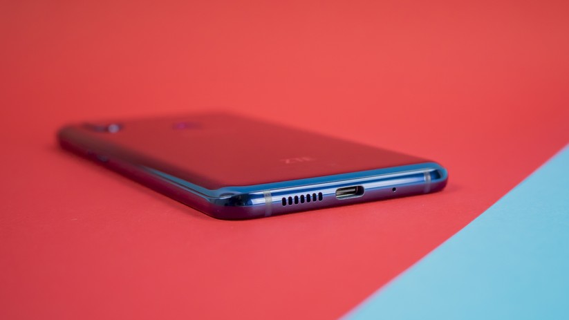 USB-C-Anschluss des ZTE Axon 9 Pro.