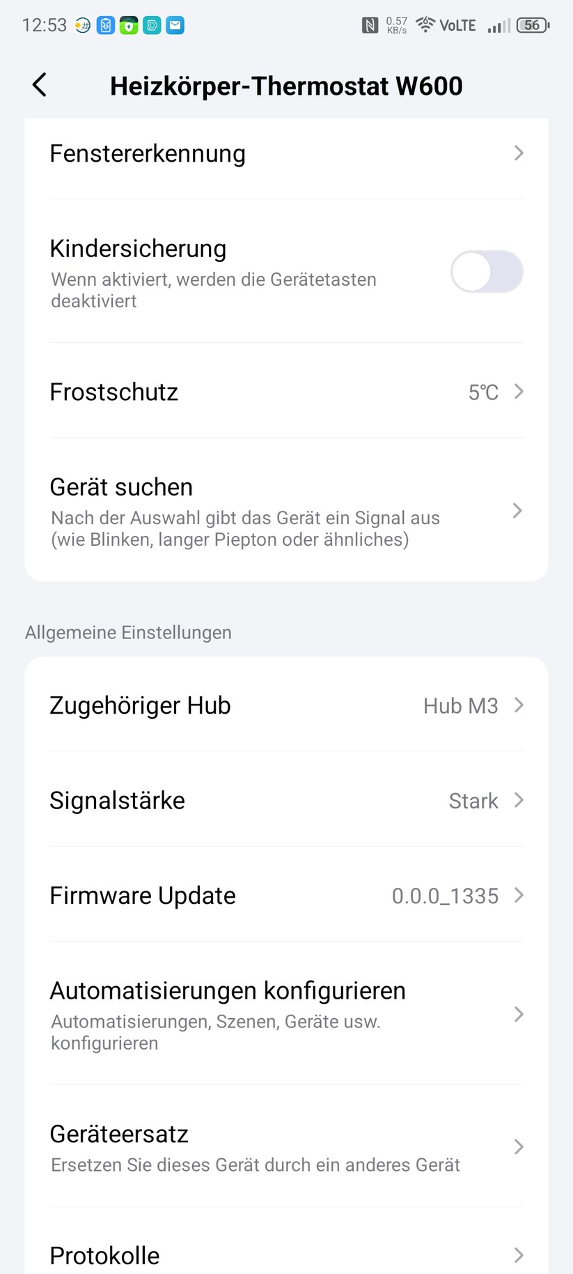  Einstellungen, Kalibrierung