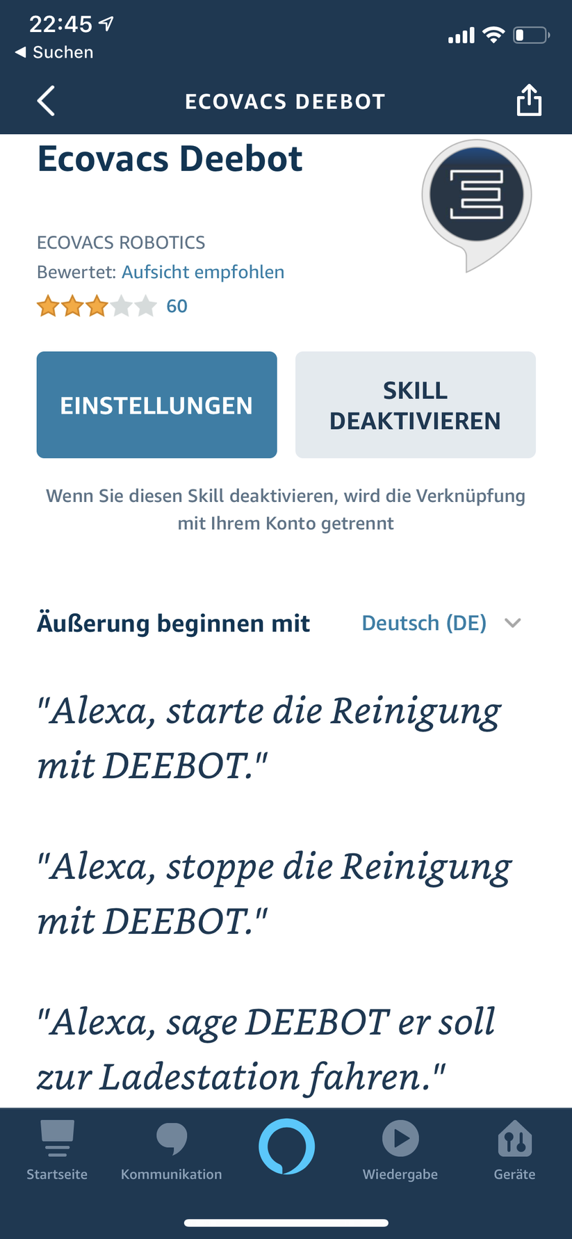 Die Integration mit Google Home oder Amazon Alexa klappt einwandfrei
