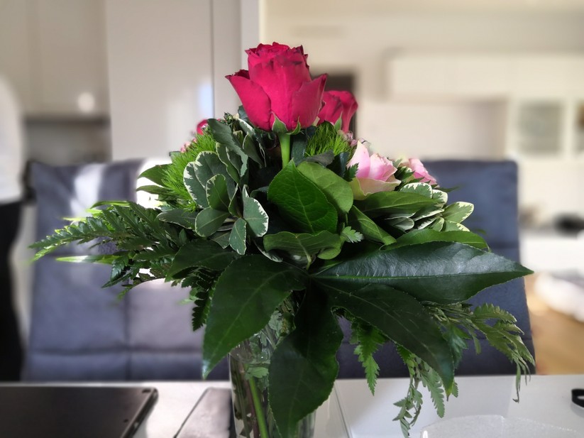 Aufnahme bei Tageslicht mit künstlicher f/0,95 Blende