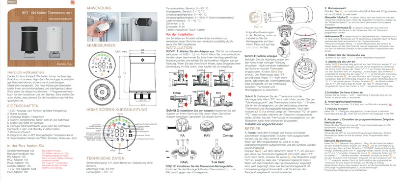 Smartes Heizkörperthermostat Moes BRT-100