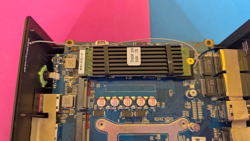 GMKtec Nucbox K12 – SSD im Gehäuseinneren