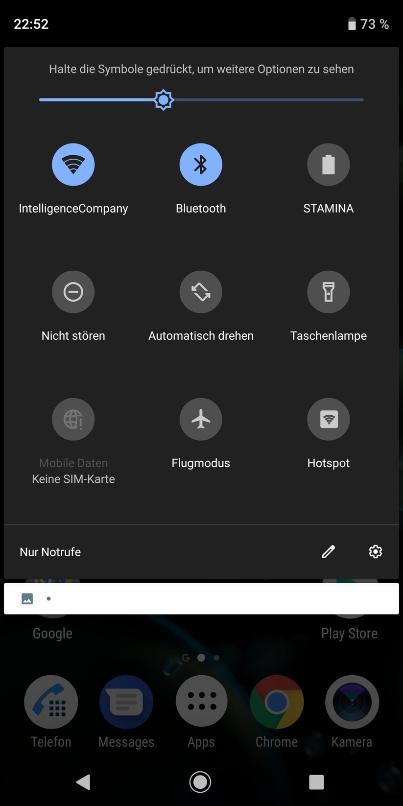 Kurzeinstellungen