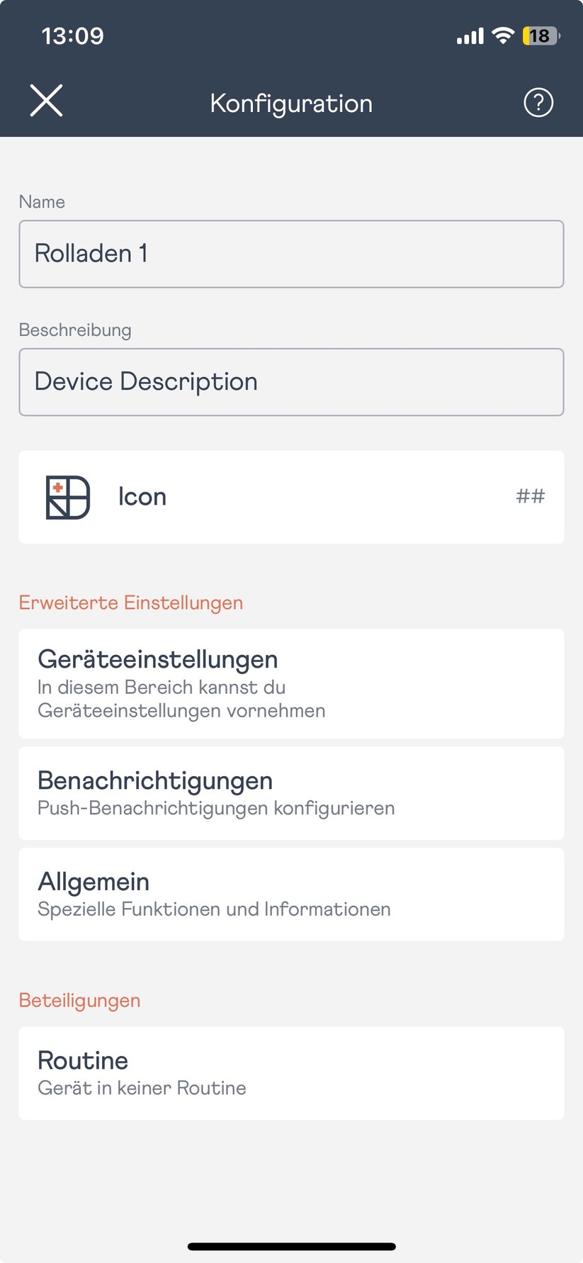 Homepilot Rollotron Classic Smart - Bilder App