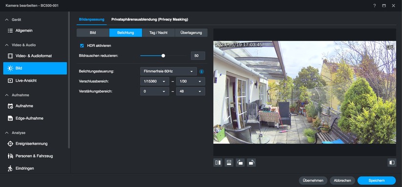 Synology BC500: Setup und Einstellungen