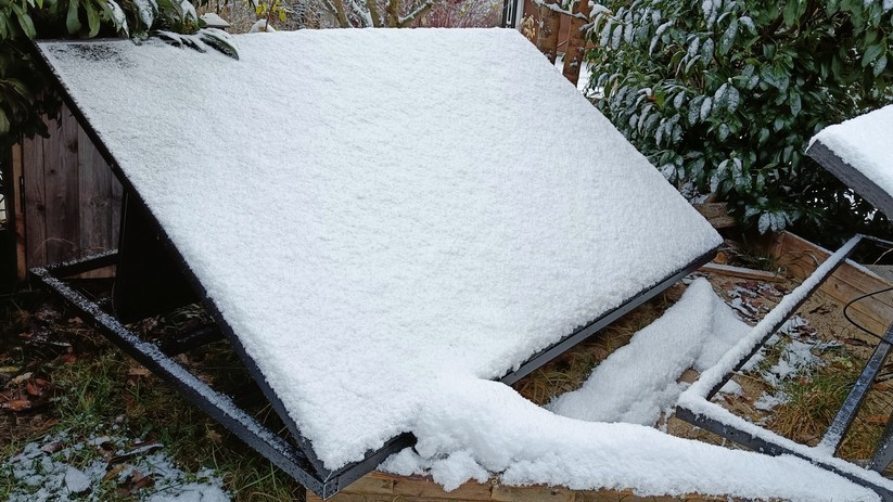 Trotz Wind und Wetter darf die Leistung im Rahmen der Leistungsgarantie nur zu einem kleinen Teil nachlassen.