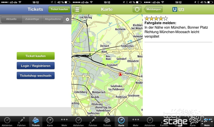 MVV Companion: Community-basierte Verspätungsmeldung und offener Ticket-Shop – aber nicht schön.