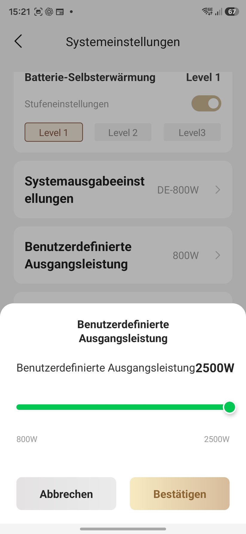 Die App lässt sich einfach bedienen, reagiert zügig auf Nutzereingaben und informiert mit zahlreichen Werten und Statistiken über den aktuellen Betriebszustand.