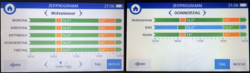 Die Einstellungen im Bediengerät sind sehr umfangreich und benötigen etwas Eingewöhnungszeit.