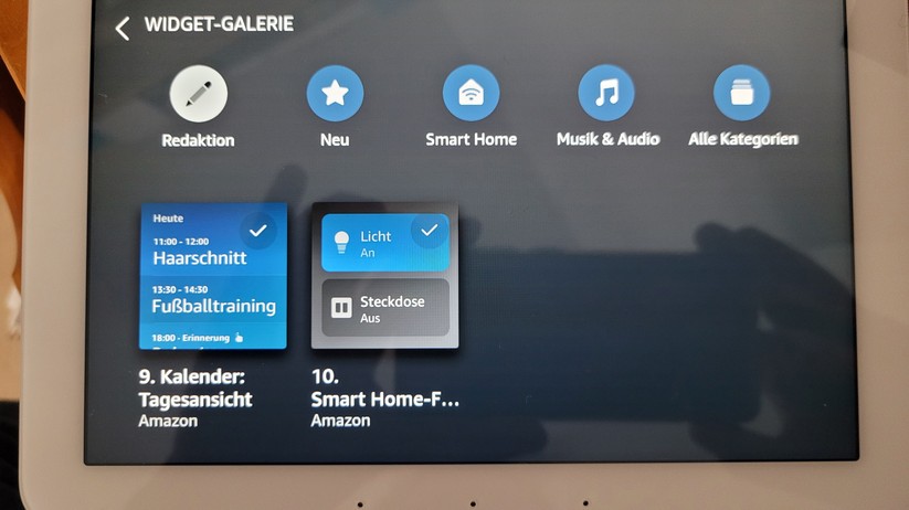 Amazon Echo Hub: Konfiguration und Oberfläche